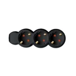 Kihagyhatatlan ajánlat 3-as elosztó, 3m, 3x1,5mm2, fekete NV 3-3/BK/1,5
