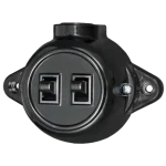 Utolsó esély ANTIQUE TWO BUTTON ONE WAY SWITCH 10А 250V BLACK