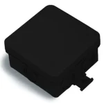 Ajánlat Kötődoboz 75x75x36mm könnyített oldal IP55 fekete