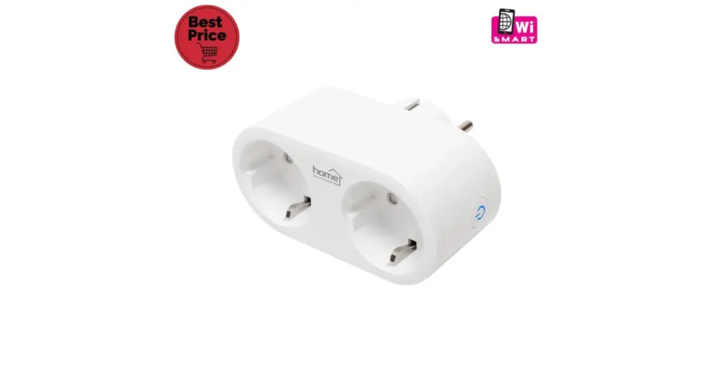 Biztonságos vásárlás Home NVS 32 PRO SMART elosztó, SMART LIFE alkalmazással távolról vezérelhető, 2 db földelt aljzat gyermekvédelemmel, Wi-Fi 2,4 GHz 802.11 b/g/n NVS 32 PRO