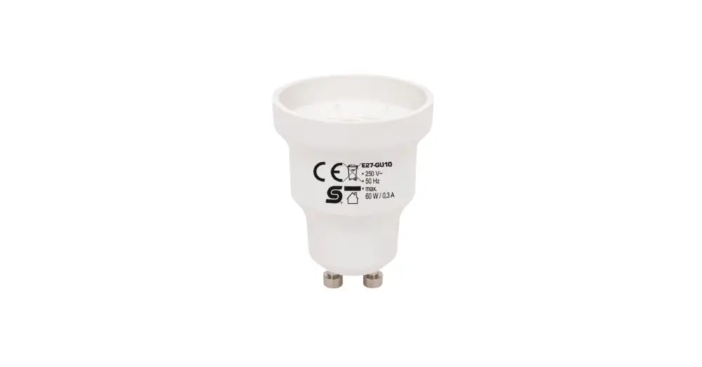 Akciós ár Home E27-GU10 foglalatátalakító adapter, max. 0,3 A E27-GU10