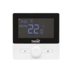 Legjobb ár Home THE25B digitális termosztát, falra szerelhető, programozható, ablaknyitás-érzékelés, fagyvédelmi funkció, fekete THE25B