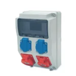 AcQUA 9 mod. szerelt doboz /2db ht.alj+1db 5P 16A+ 1db 5P 32A/ Biztonságos fizetés