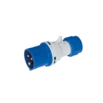Vedd meg online EC690 STRAIGHT PLUG 32A IP44 1P+N+E 220-240V