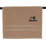 WILSONDO logós törölköző 50x30 - bézs Alacsony ár