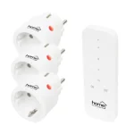Home TH2313 távirányítható mini hálózati aljzat szett, 2300 W, 3 aljzat + 1 távirányító, 40m hatótáv TH2313 Nézd meg most