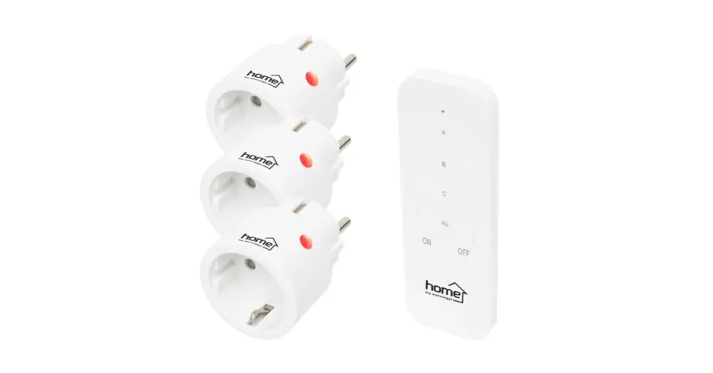 Home TH2313 távirányítható mini hálózati aljzat szett, 2300 W, 3 aljzat + 1 távirányító, 40m hatótáv TH2313 Nézd meg most