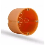 Gipszkarton doboz 1-es, d68mm, 47mm mély, narancssárga Csak ma