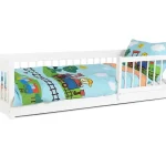 Vásárlói kedvenc LESZANKA gyerek fa montessori ágy 80x180 - fehér