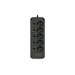 Modi hosszabbító kábel fekete 5x230V + 5xUSB kapcsolók túlfeszültség védelemmel Legnépszerűbb