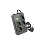 Modi hosszabbító kábel, fekete, 4x230V + 3x USB-A. Szuper ajánlat