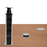 Home NVE 3/USB süllyesztett elosztó USB töltőaljzatokkal, 1,4 m, 3 földelt aljzat gyermekvédelemmel, asztalba, munkalapba építhető, süllyeszthető, max. 3680 W Ajánlat