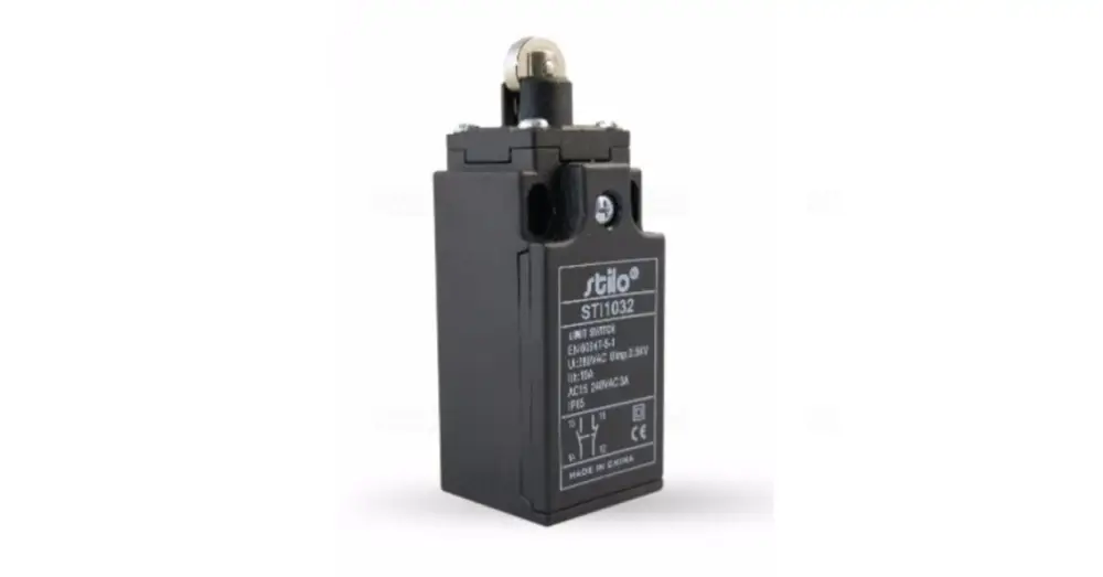 Végálláskapcsoló görgős, 3A/240VAC, 1NC+1NO, műa.ház, IP65, PG13,5, EN60947-5-1, Stilo Ne maradj le