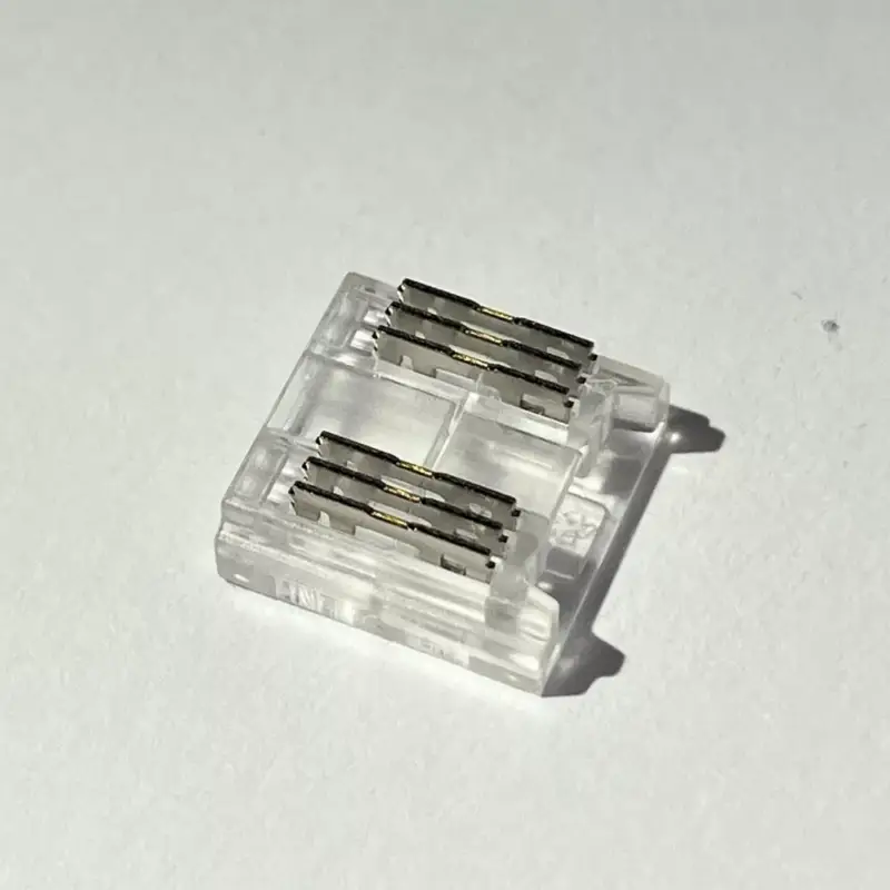 Azonnal elérhető Gyorscsatlakozó , 12 mm-es RGB-CCT DOTLESS COB LED szalaghoz , 6 pólusos , szalag-vezeték toldáshoz , IP20/IP65 , MULTI SNAP