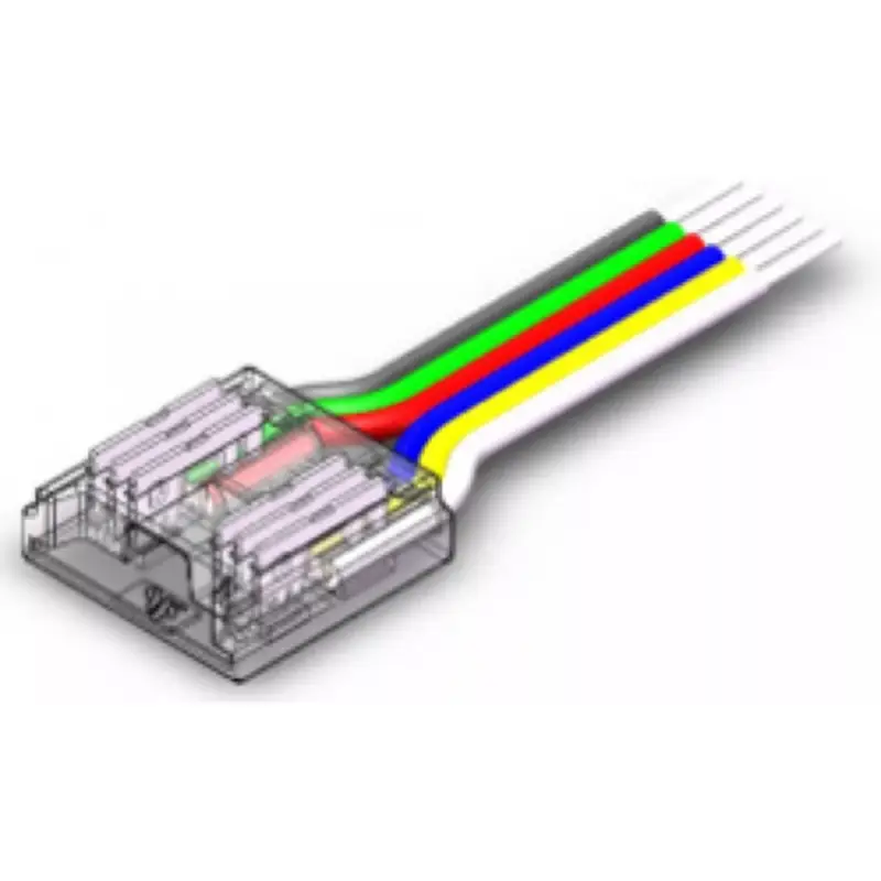 Betáp kábel , 12 mm-es , 6 pólusus , RGB-CCT DOTLESS COB LED szalaghoz , IP20/IP65 , MULTI SNAP Kihagyhatatlan ajánlat