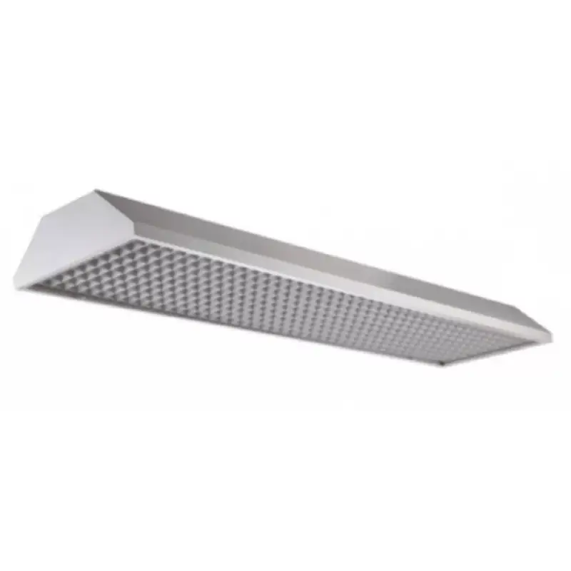Végkiárusítás LED fénycső armatúra , T8 LED fénycsövekhez , 2x120 cm , labdavédett ráccsal , PROTEGO