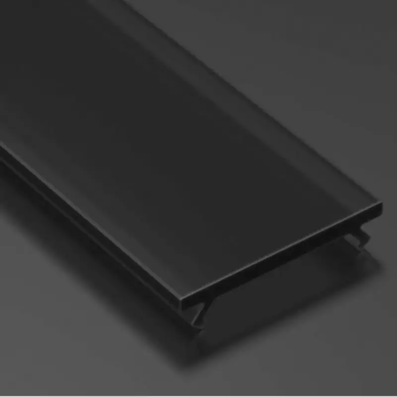 Prémium FEKETE fedő alumínium U profilhoz (CORNER , CLICK , DEEP , MONO) , 2 méter