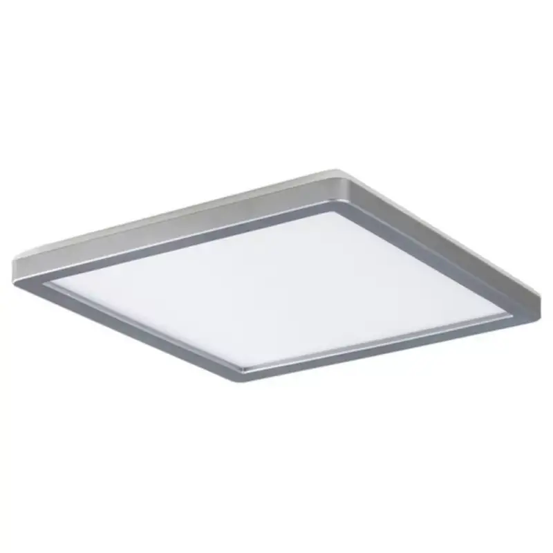 Biztonságos fizetés LED lámpatest , mennyezeti ,backlight effect , 15W , természetes fehér , négyzet , ezüst , IP44 , Rábalux , LAMBERT
