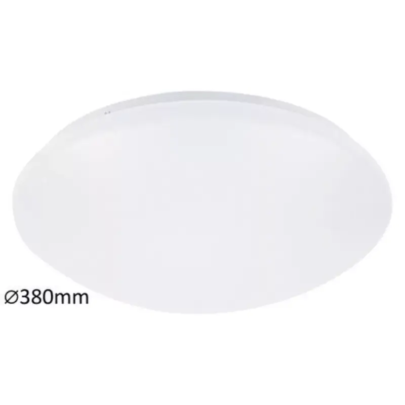 Lámpatest , mennyezeti , 24W , IP20 , kerek , 38cm , fekete , természetes fehér , 5 év garancia , Rábalux , LUCAS Gyors szállítás