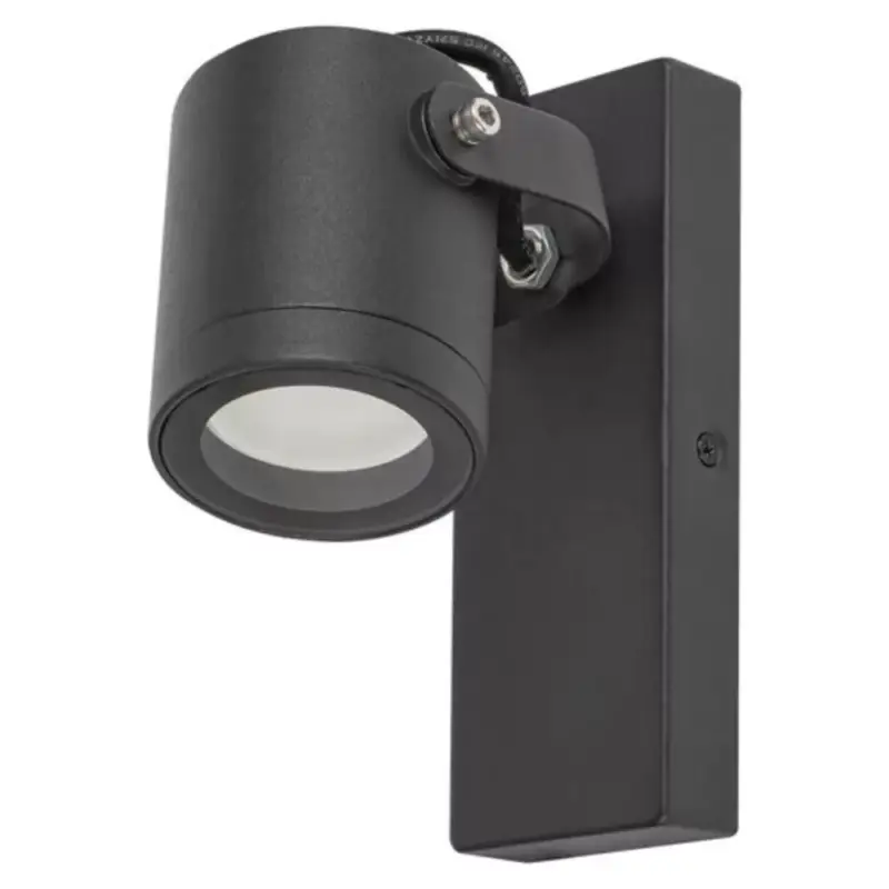 LED lámpa , kültéri , oldalfali , GU10 foglalattal , fekete , IP44 , Rábalux , ELVA Kiárusítás