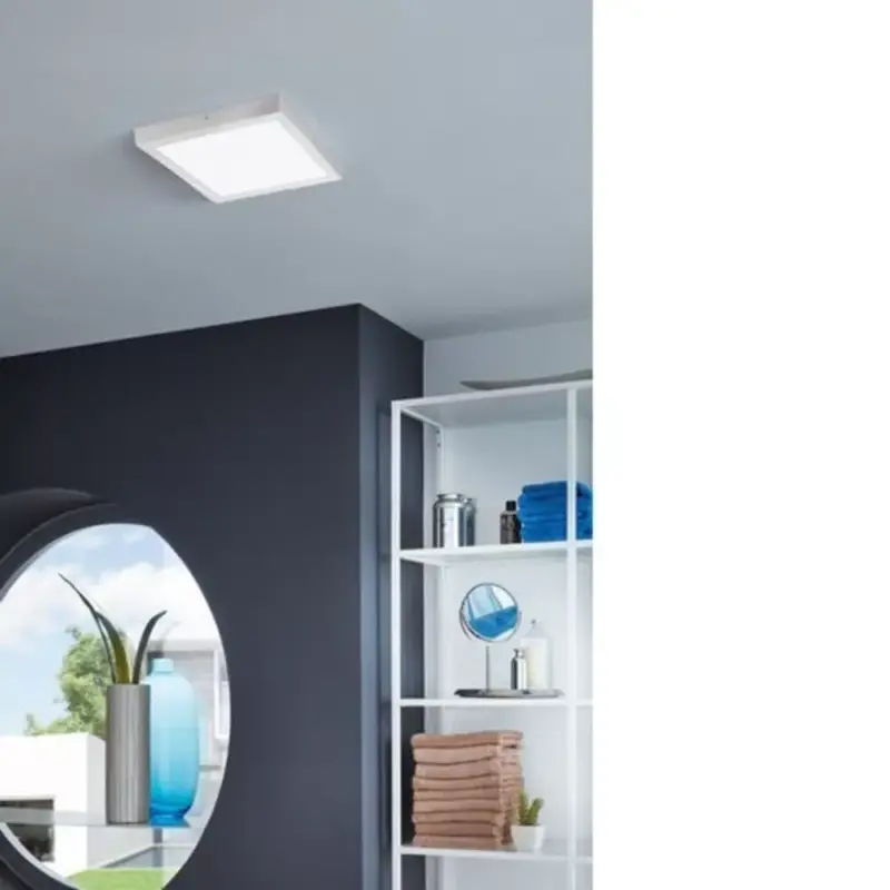 Akciós ár LED panel , 25W , falon kívüli , négyzet , 40 cm , meleg fehér , ezüst keret , EGLO , FUEVA 1 , 97265