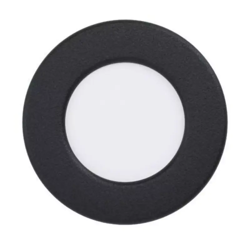 Azonnali szállítás LED panel , 2.7W , süllyesztett , kerek , meleg fehér , fekete keret , IP44 , EGLO , FUEVA 5 , 99142