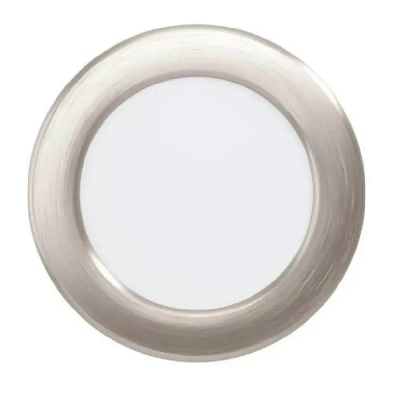 Utolsó esély LED panel , 5.5W , süllyesztett , kerek , meleg fehér , matt nikkel keret , EGLO , FUEVA 5 , 99137