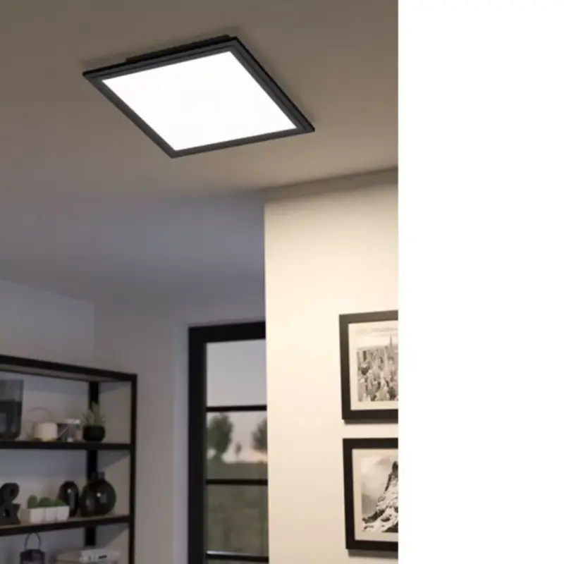 Végkiárusítás LED panel , falon kívüli , 15.3W , CCT , dimmelhető , 30 x 30 cm , fekete , EGLO Connect.Z , Zigbee , SALOBRENA-Z , 900049