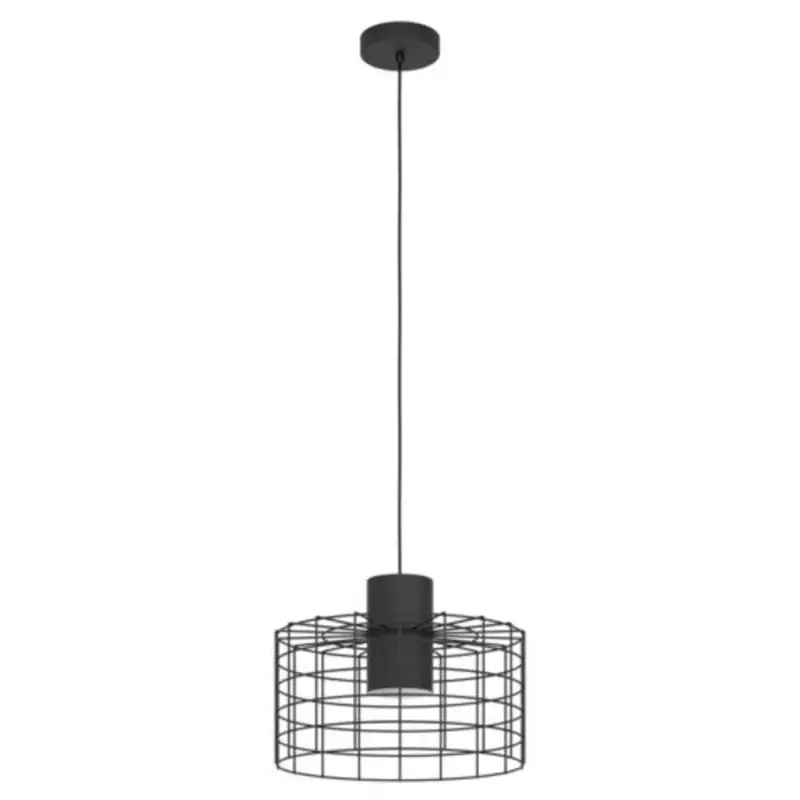 Akció LED lámpa , függeszték , mennyezeti , 110cm , E27 foglalattal , 1 x 40W , fekete , EGLO , MILLIGAN , 43627