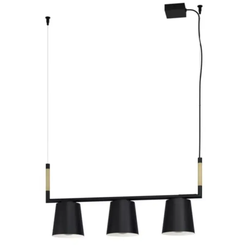 Azonnali szállítás EGLO , 43612 , LACEY , függeszték , E27 , 3X40W , IP20 , fekete, krémszín