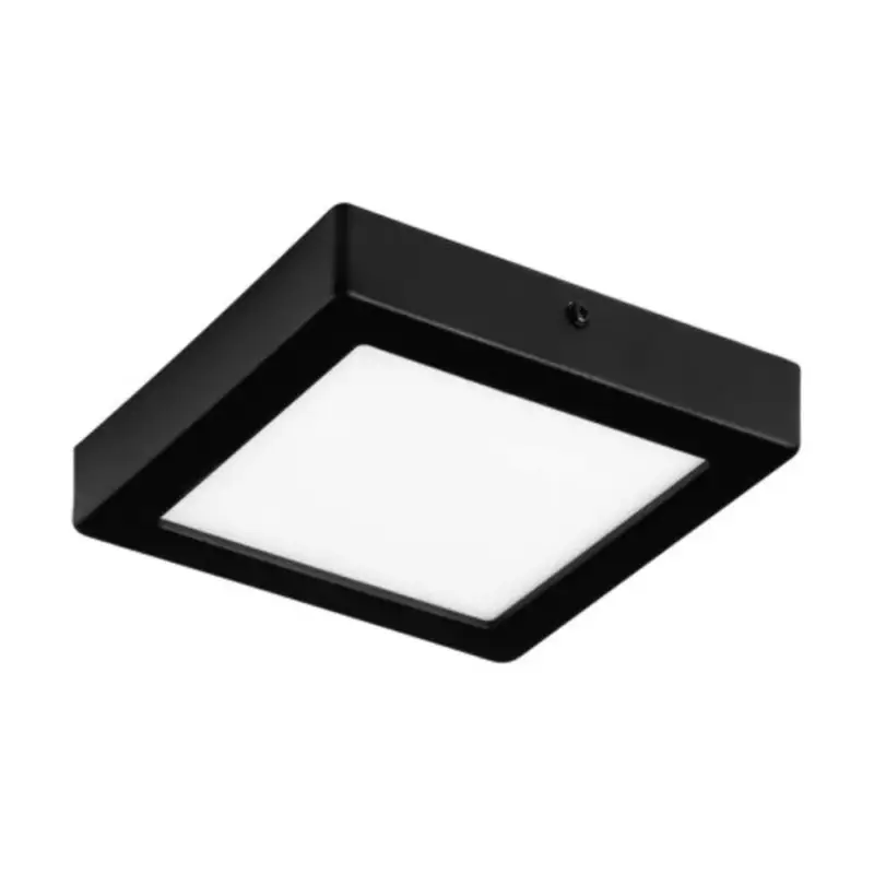 Biztonságos fizetés LED panel , 9.5W , falon kívüli , négyzet , természetes fehér , fekete keret , EGLO , IDUN , 75605