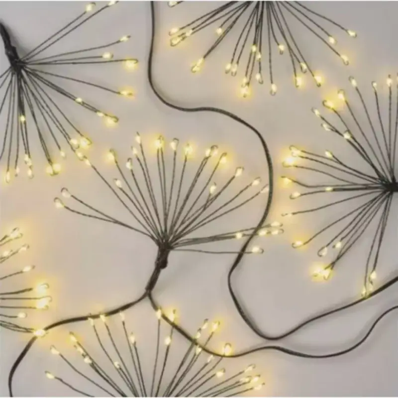 Outlet Led fényfüzér , beltéri , fürtök , nano LED , 5.2 m , meleg fehér , időzíthető