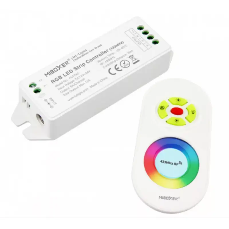 Árengedmény RGB távirányító , dimmer és vezérlő egy csomagban , fehér , Miboxer (Mi-Light) , FUT042