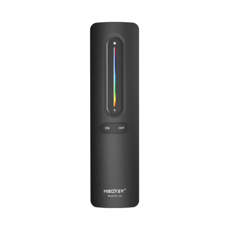 Különleges ajánlat Elemes távirányító , mágneses , 2.4GHz , RGB+CCT , dimmelhető , fekete , Miboxer (Mi-Light) , C4