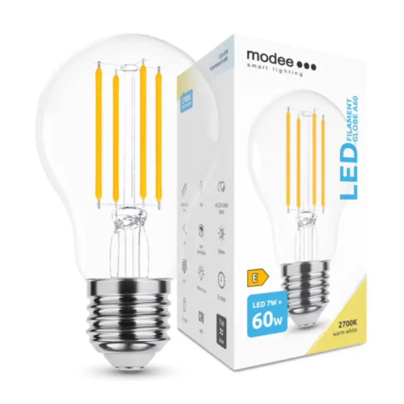 Rendeld meg most LED lámpa , égő , izzószálas hatás , filament , E27 foglalat , A70 , 12 Watt , meleg fehér , Modee