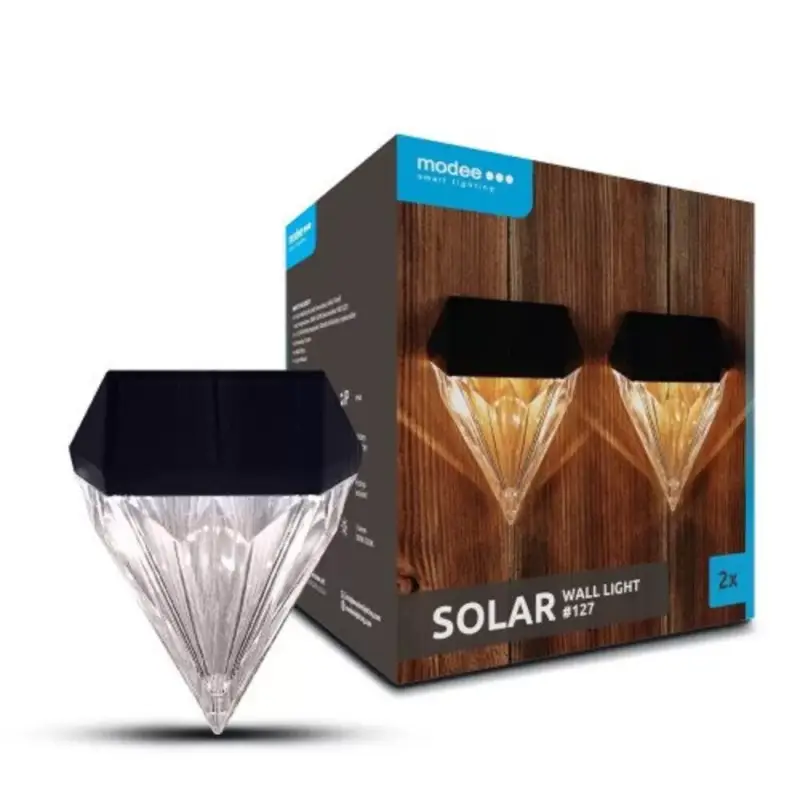 Modee Lighting LED Szolár Napelemes Fali Lámpa WS127 (2db/doboz) Csak ma