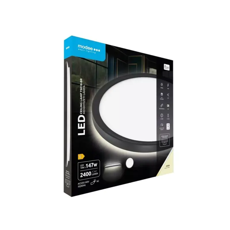 Modee Mennyezeti LED Lámpa TS018-BR Kerek 18W 4000K D293x28mm (2400 lumen) ERP Ne maradj le