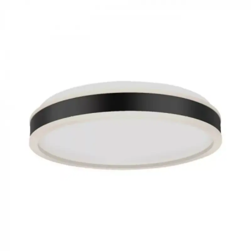 Végkiárusítás LED lámpatest , kerek , mennyezeti , 40 cm , 24W , természetes fehér , alumínium,fekete