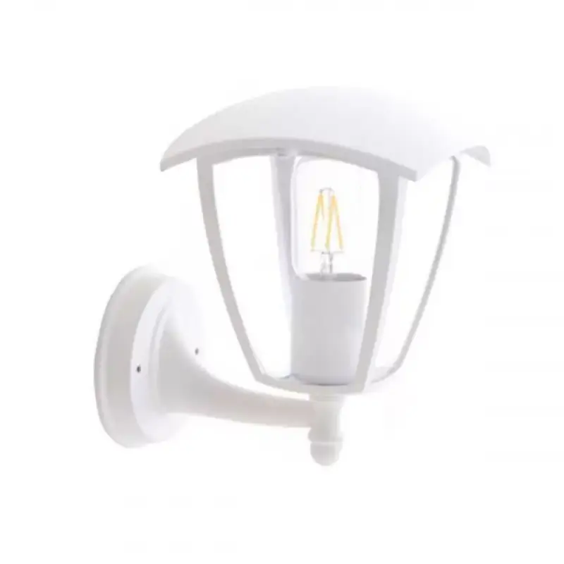 Árengedmény LED lámpatest , E27-es foglalat , oldalfali , kültéri , matt fehér , IP44 , 9302