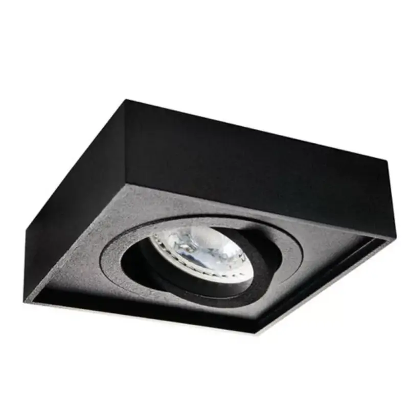 Utolsó esély LED lámpatest , spot , GU10 , süllyesztett , billenthető , alumínium , fekete , MINI GORD