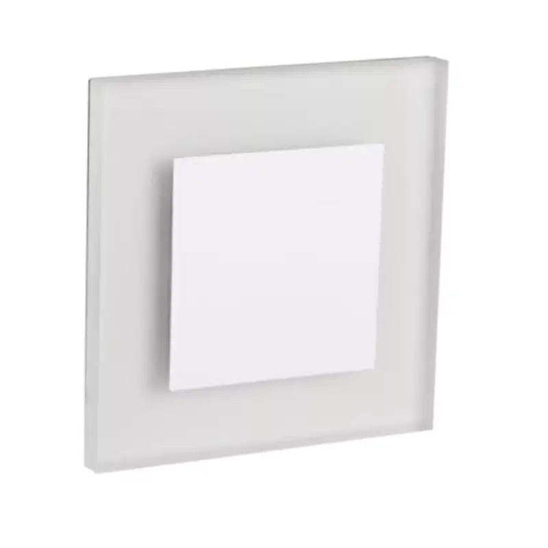 Szuper ajánlat LED lámpatest , oldalfali , lépcsővilágító , irányfény , 0.8W , négyzet , természetes fehér , fehér , APUS
