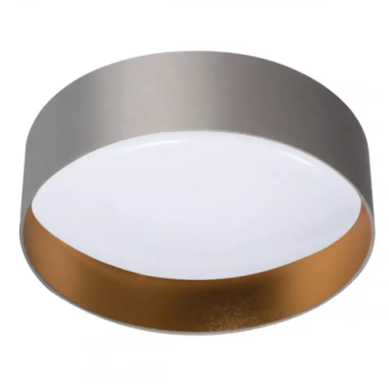 Kedvezmény LED lámpatest , mennyezeti , 17.5W , kerek , természetes fehér , szürke és arany , RIFA