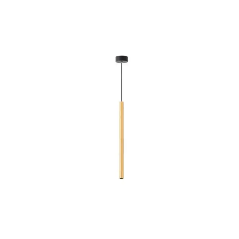 LED lámpa , függeszték , mennyezeti , fekete , arany ,50cm , G9 foglalattal , acél , Piero Szezonális akció
