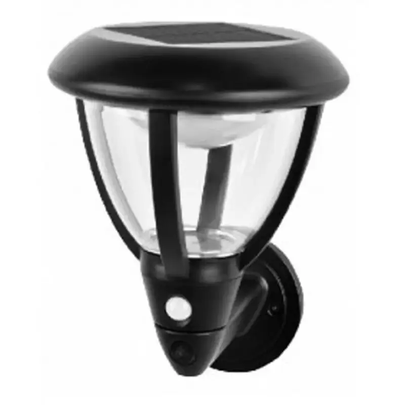LED lámpatest , fali , napelemes , beépített alkonykapcsoló , mozgásérzékelős , természetes fehér , IP44 , EcoLight Prémium