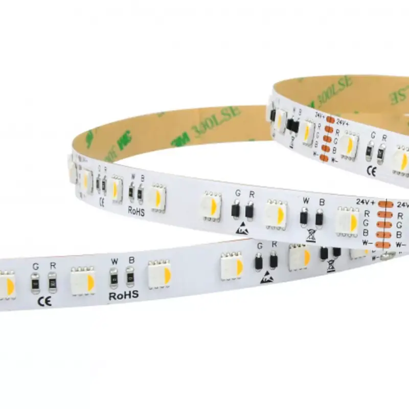 MARATHON LED szalag , áramgenerátoros IC-vel , 24 Volt DC , 5050 , 60 led/m , 11 W/m , RGBW , W = meleg fehér , 550 lm/m Utolsó esély