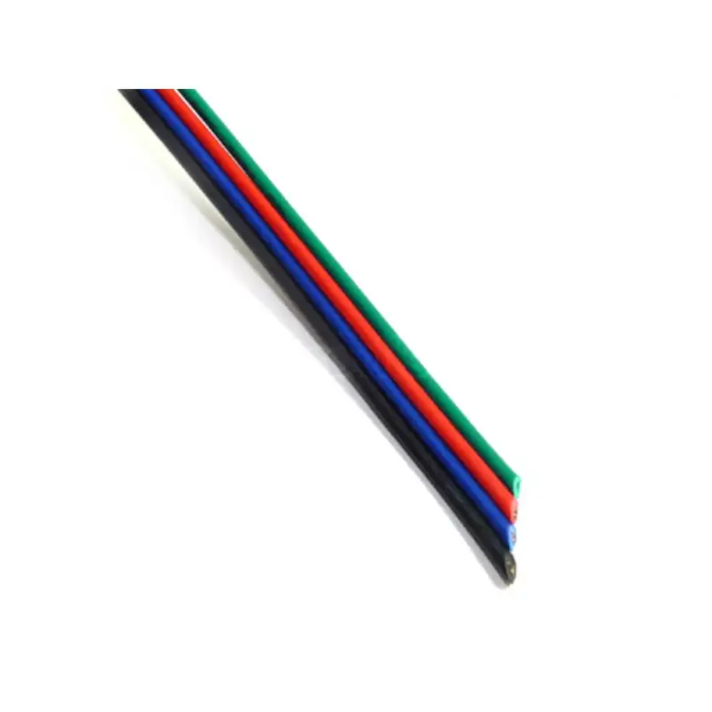 Színes vezeték , RGB LED szalaghoz , 4 eres (fekete/kék/piros/zöld) Prémium