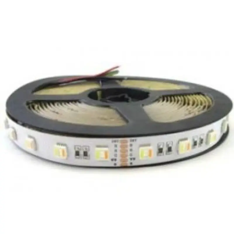 LED szalag , 5050 , 60 led/m , 24 W/m , RGB-CCT , 5in1 chip , 12 mm , 24 V DC , IP65 Vásárlói kedvenc