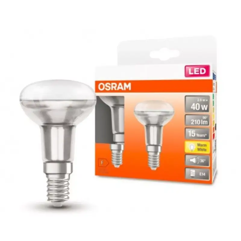 LED lámpa , izzó , 2 x E14 foglalat , 2,6 Watt , meleg fehér, Ledvance (OSRAM) Legjobb ár