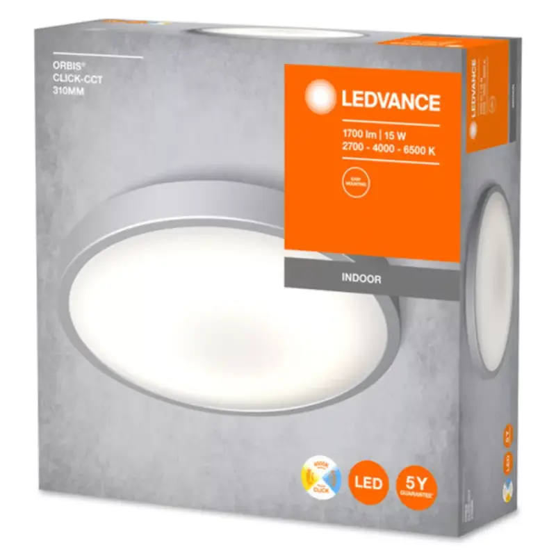 Ledvance Orbis Click kapcsolóval szabályozható mennyezeti LED lámpa, 14W, 31cm Expressz szállítás