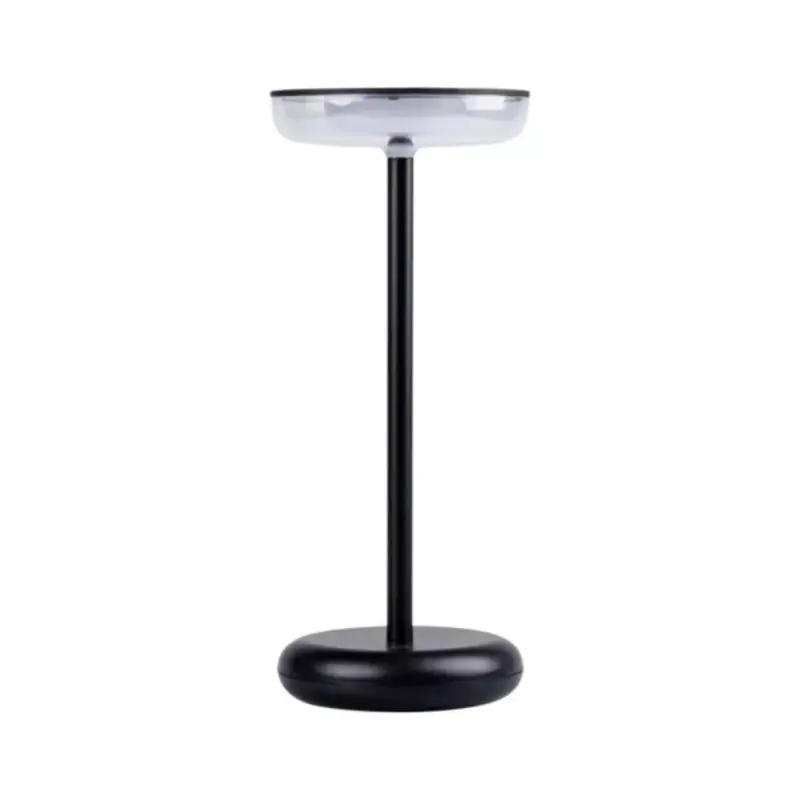 Legkelendőbb LED lámpa , asztali , hordozható , fekete , lekerekített , érintő kapcsoló , USB , dimmelhető , meleg fehér , IP44 , Kanlux , FLUXY
